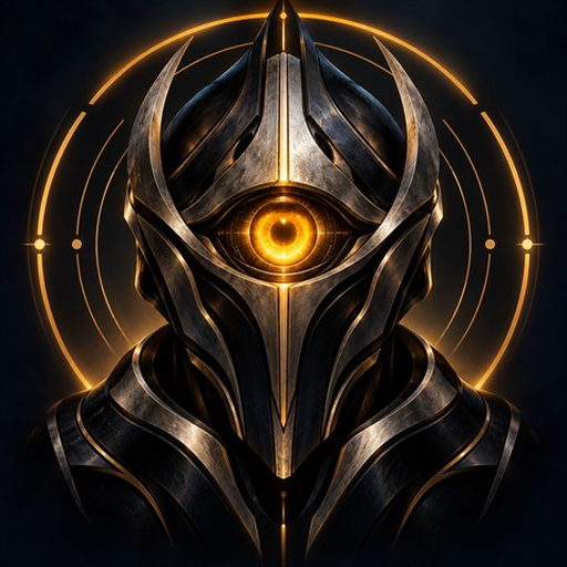 The Overseer's helm, its one eye lit